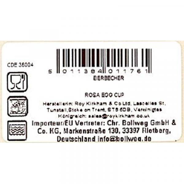 Eierbecher Redoute Rose Roy Kirkham